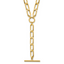 14K Polished Flat Oval Link Drop With 2 Inch Extention. Choker Necklace