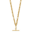 14K Polished Dangle Bar Necklace