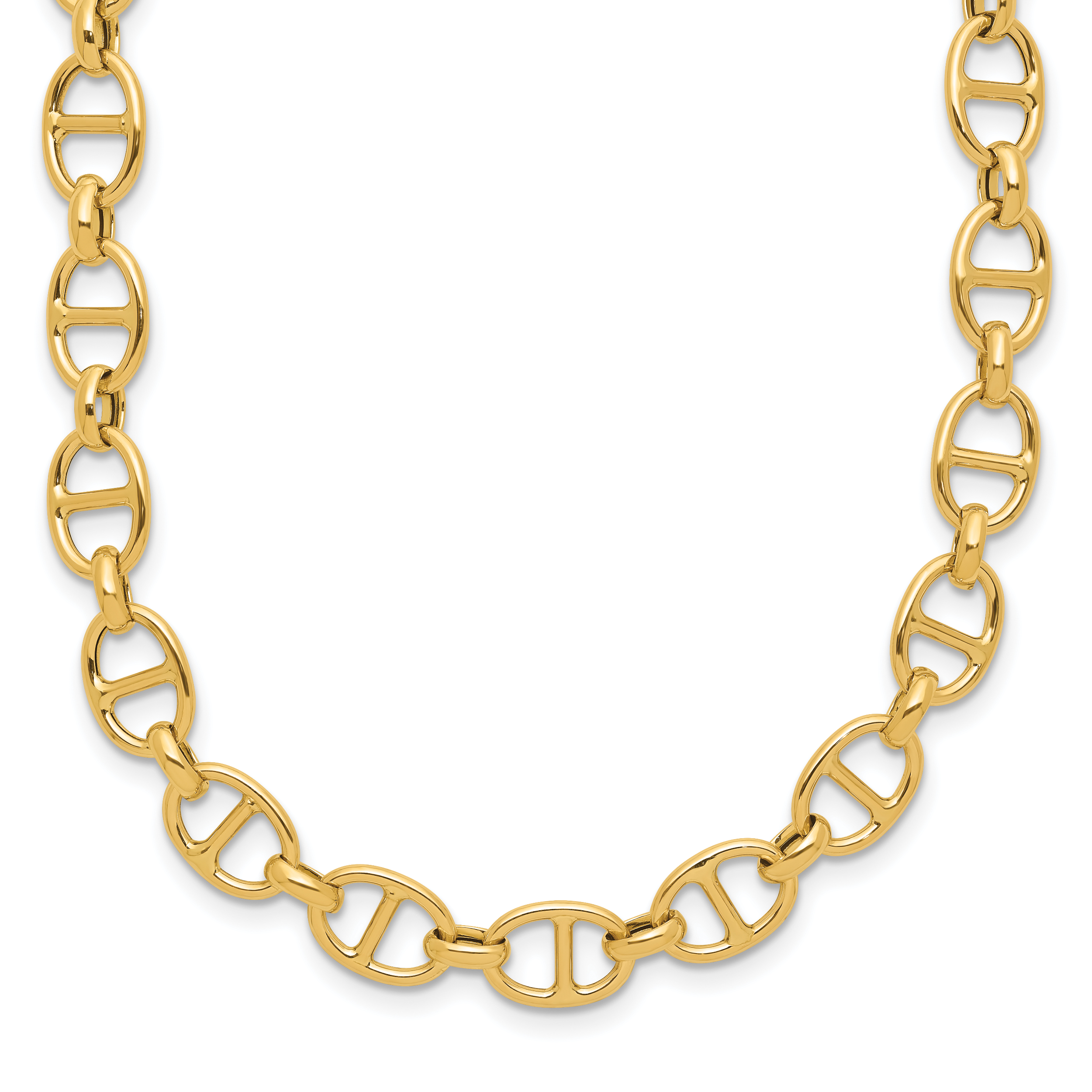14K Polished Fancy Link Necklace Secondary image