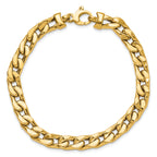 14K Polished Men's Link Bracelet