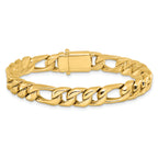14K Polished Fancy Figaro Link Bracelet