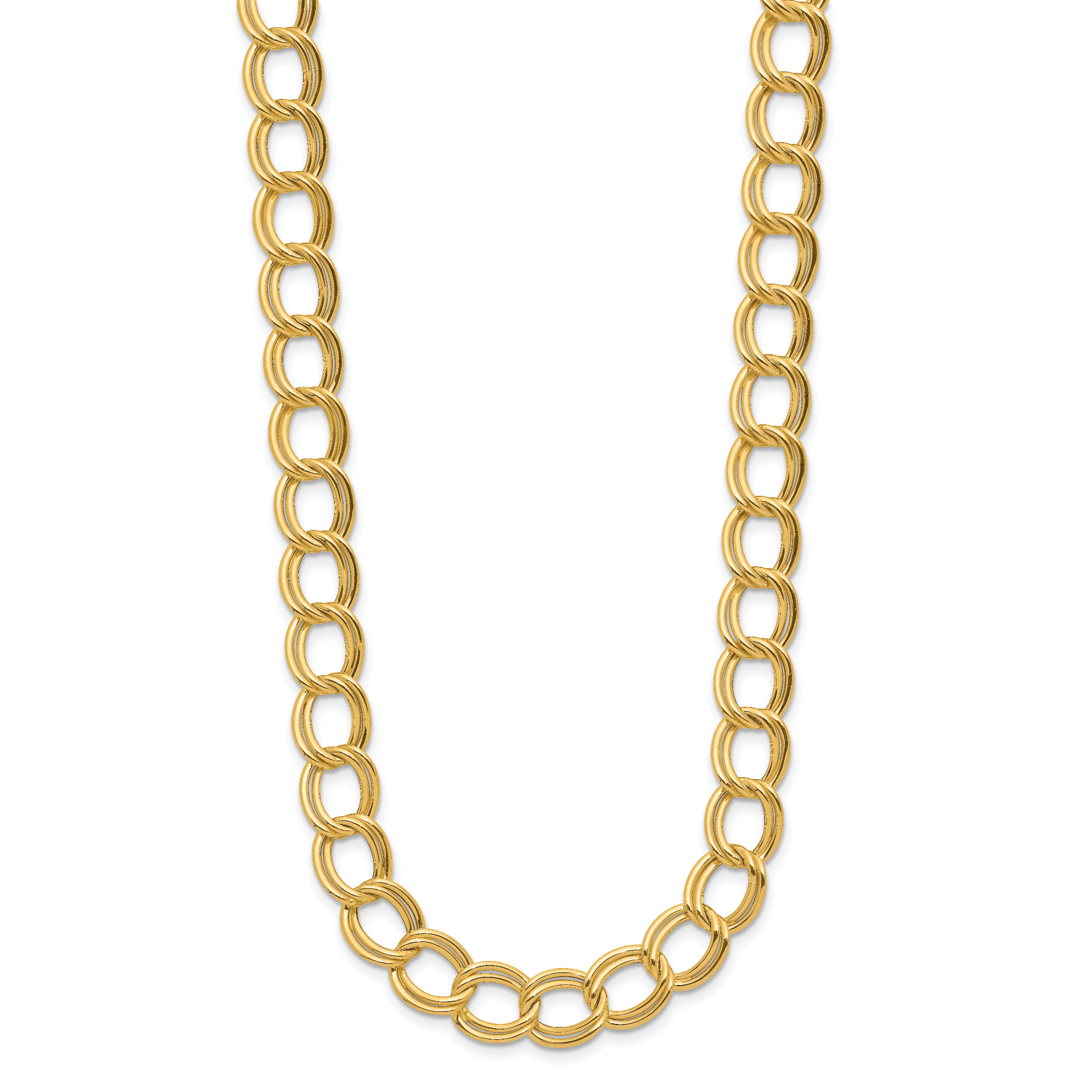 14K Polished Fancy Link Necklace Secondary image