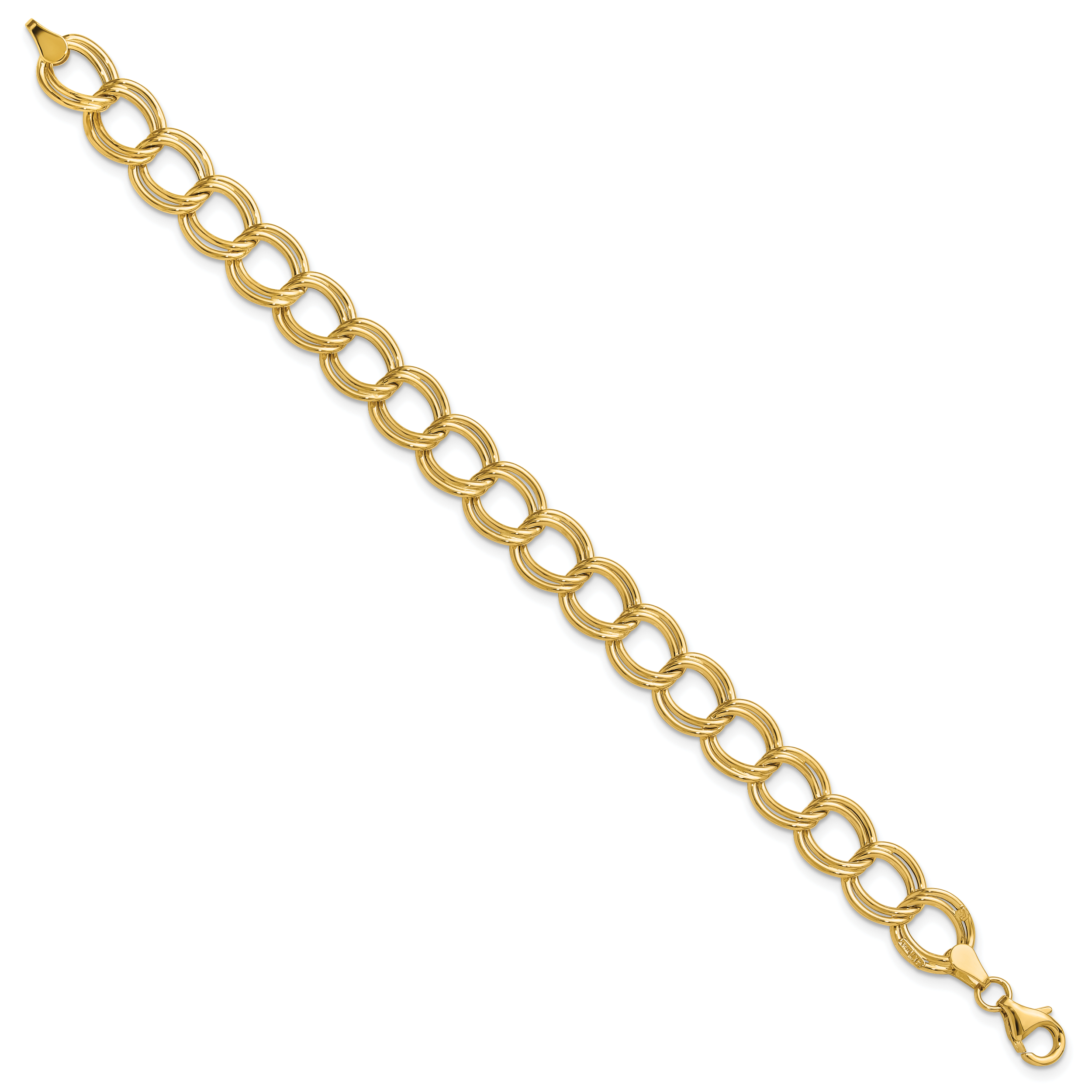 14K Polished Fancy Link Bracelet Secondary image