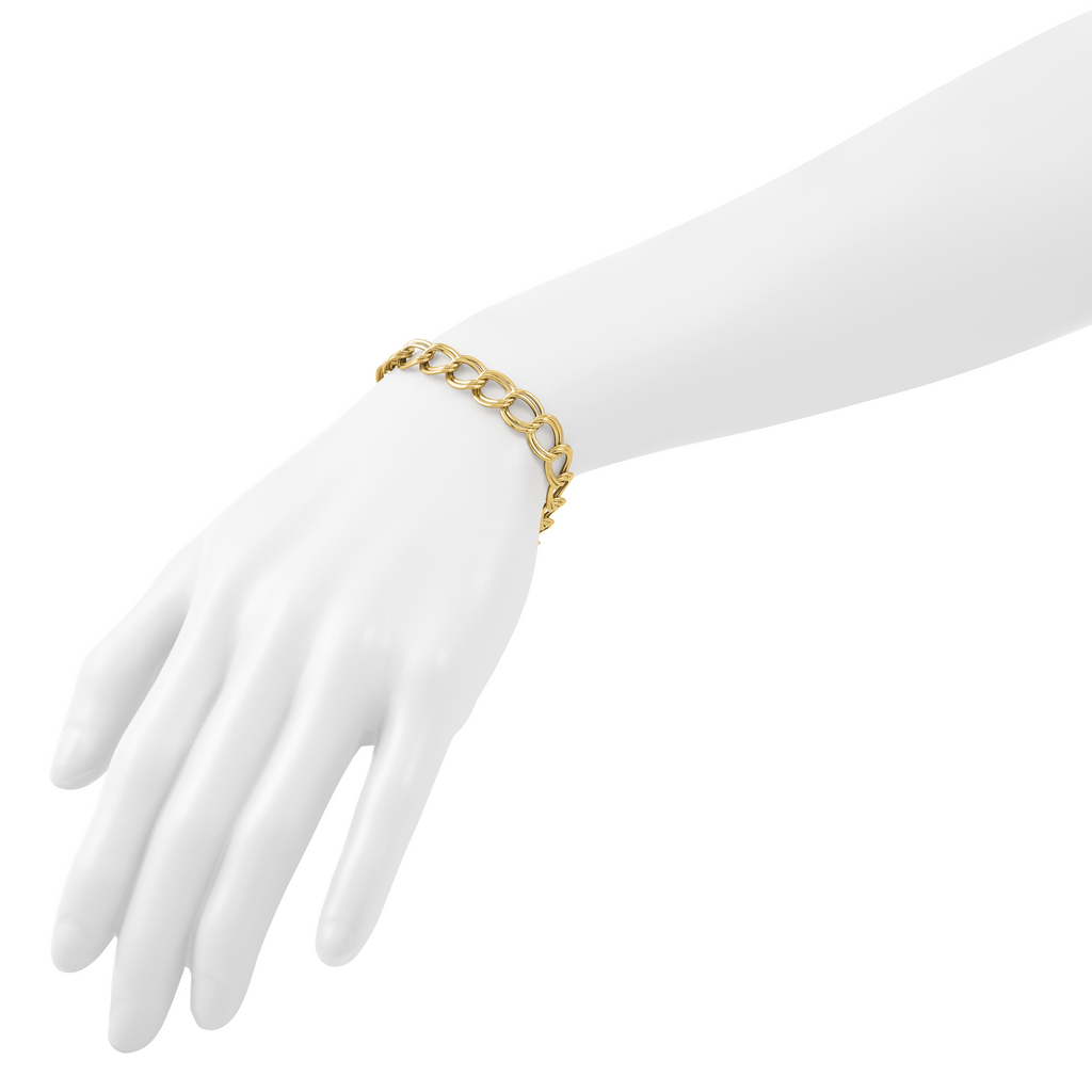 14K Polished Fancy Link Bracelet