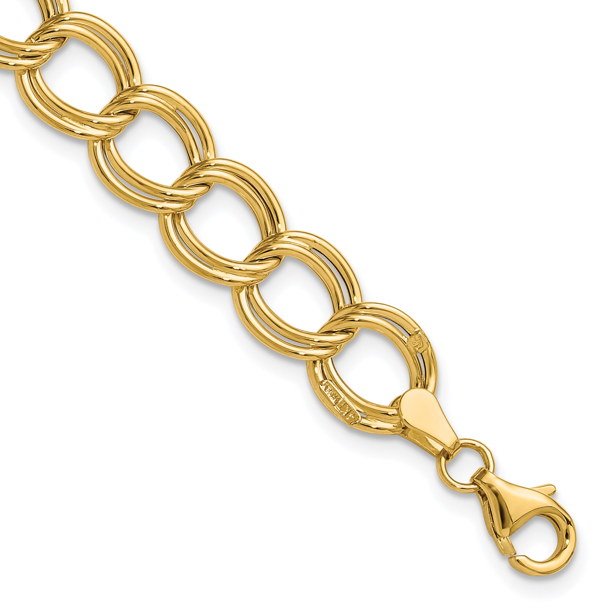 14K Polished Fancy Link Bracelet Main image