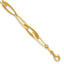 14K Polished Fancy Link w/.25in ext. Bracelet