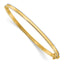 14K Two-tone Polished and D/C Hinged Bangle