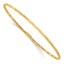 14k Polished and Laser-cut Slip-on Bangle