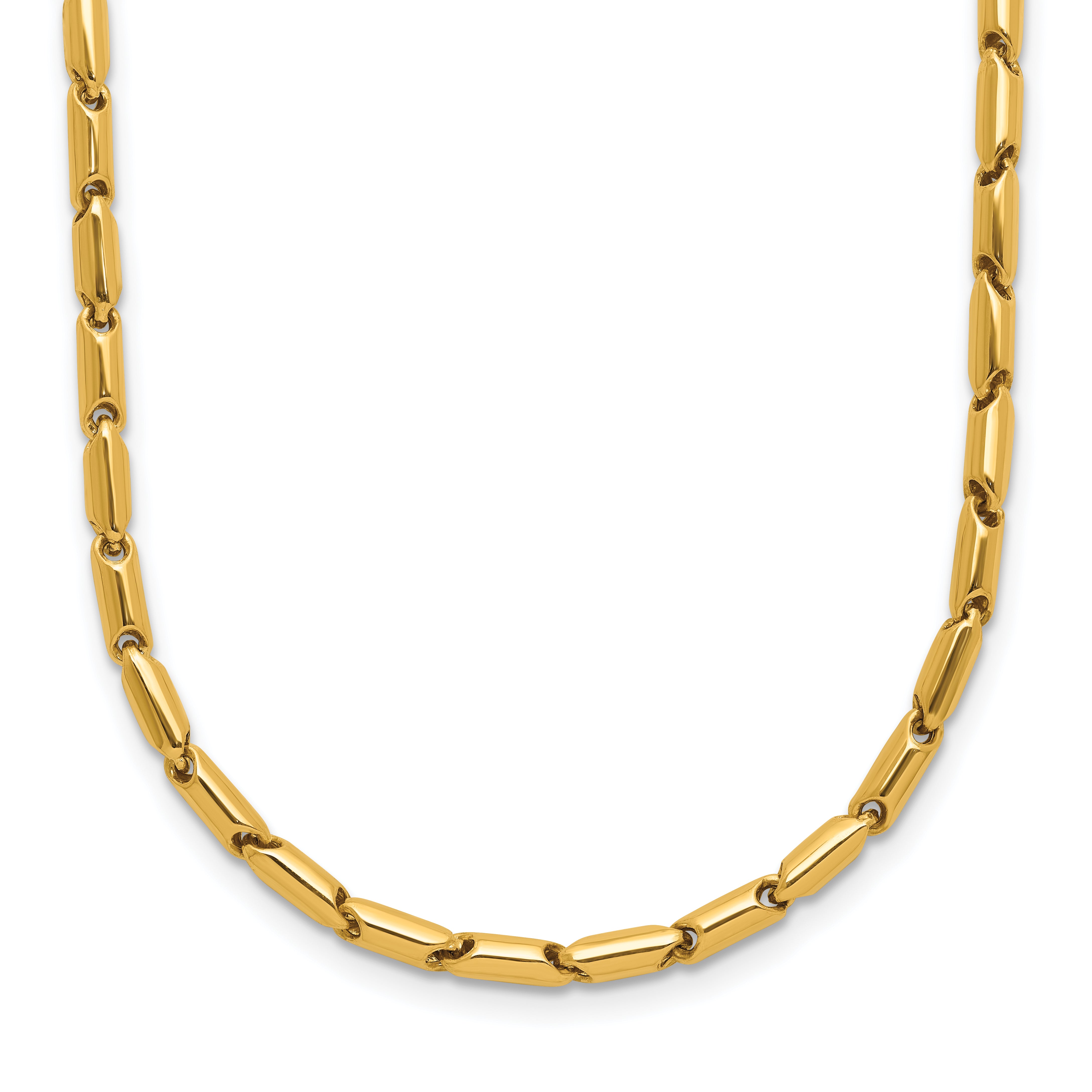 14K Polished Fancy Link Necklace Secondary image