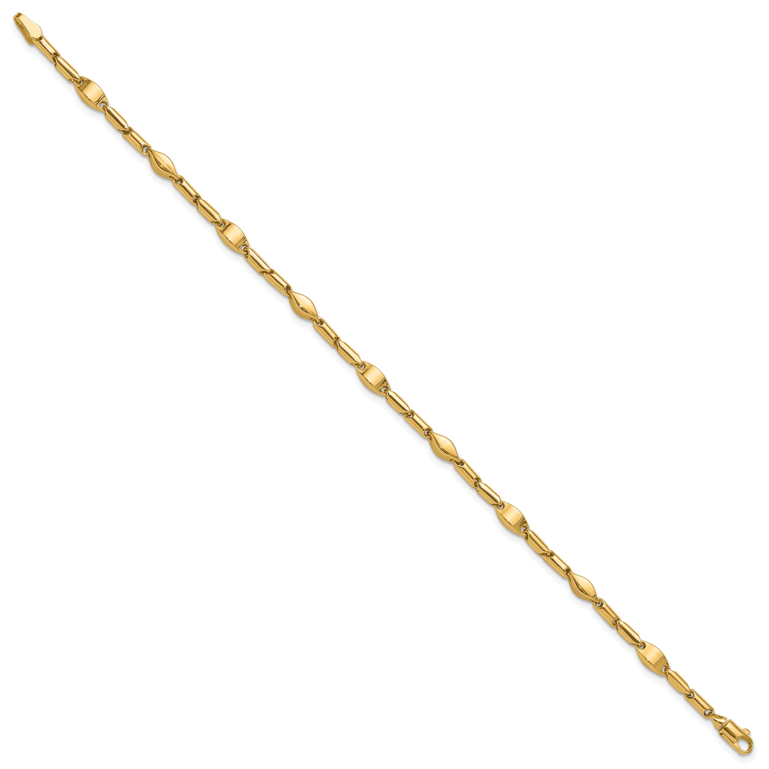 14K Polished Fancy Link Bracelet