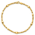 14K Polished Fancy Link Bracelet
