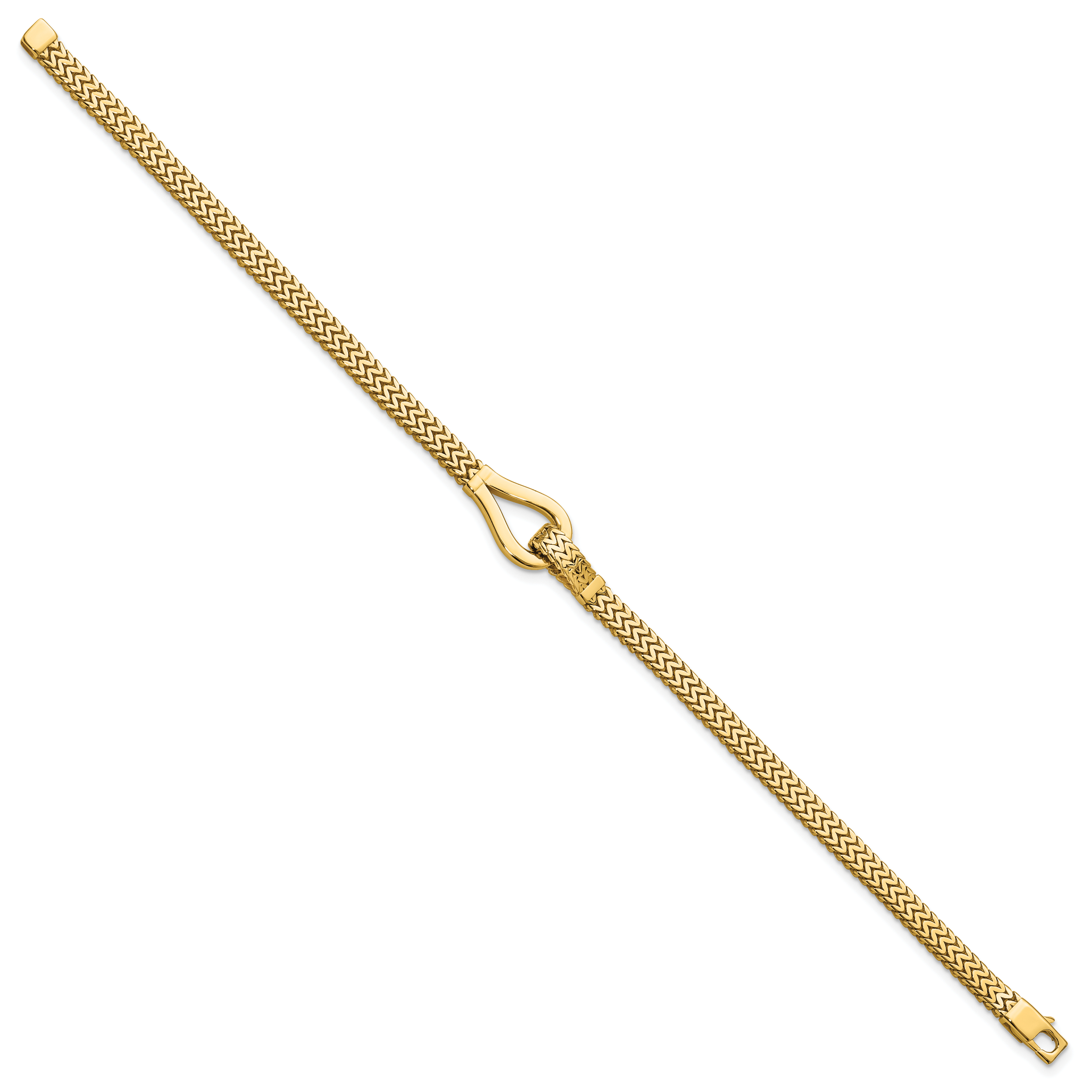14K Polished Fancy Buckle Bracelet Secondary image