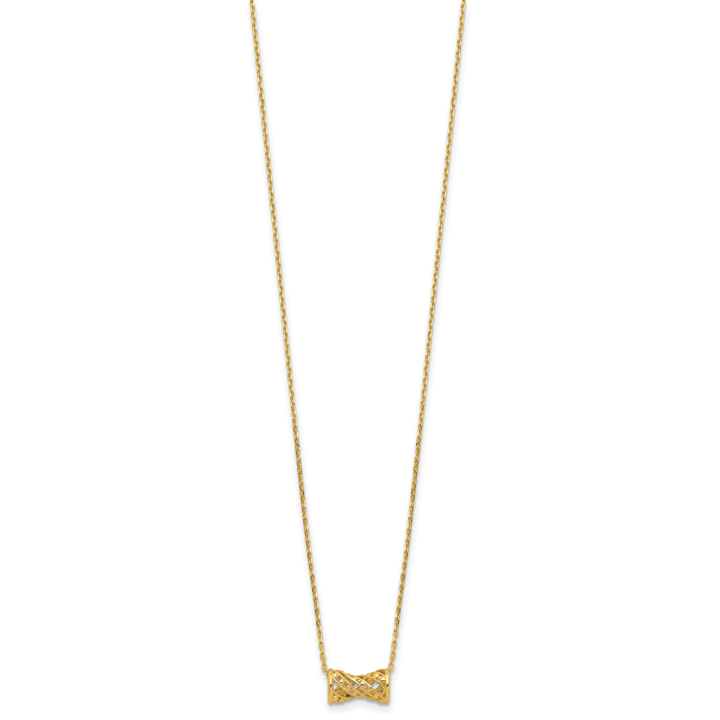 14K Polished Fancy Necklace Secondary image