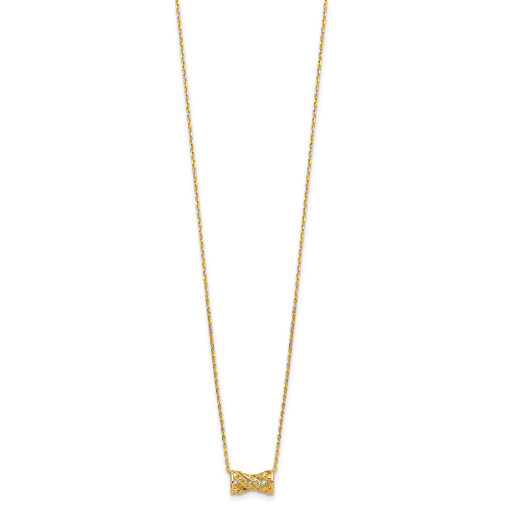 14K Polished Fancy Necklace