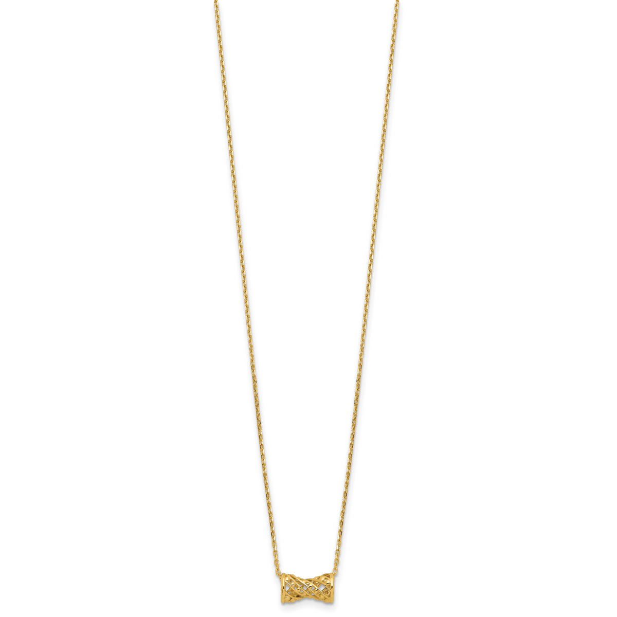 14K Polished Fancy Necklace