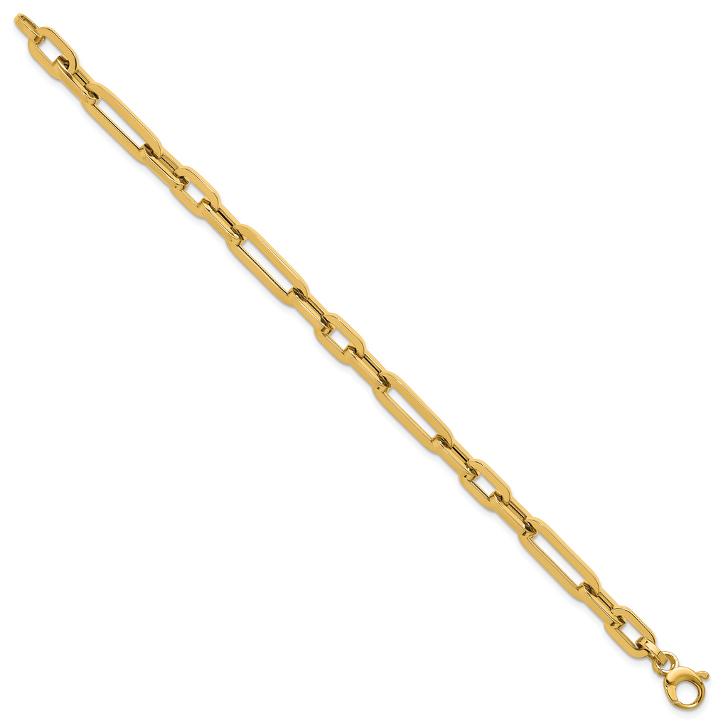 14K Polished Fancy Link Bracelet