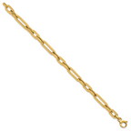 14K Polished Fancy Link Bracelet
