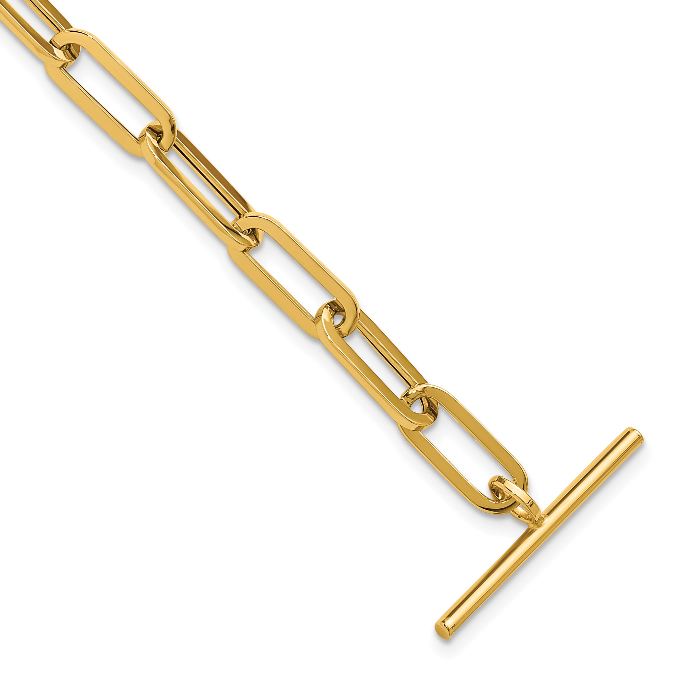 14K Polished Fancy Link Toggle Clasp Bracelet Main image