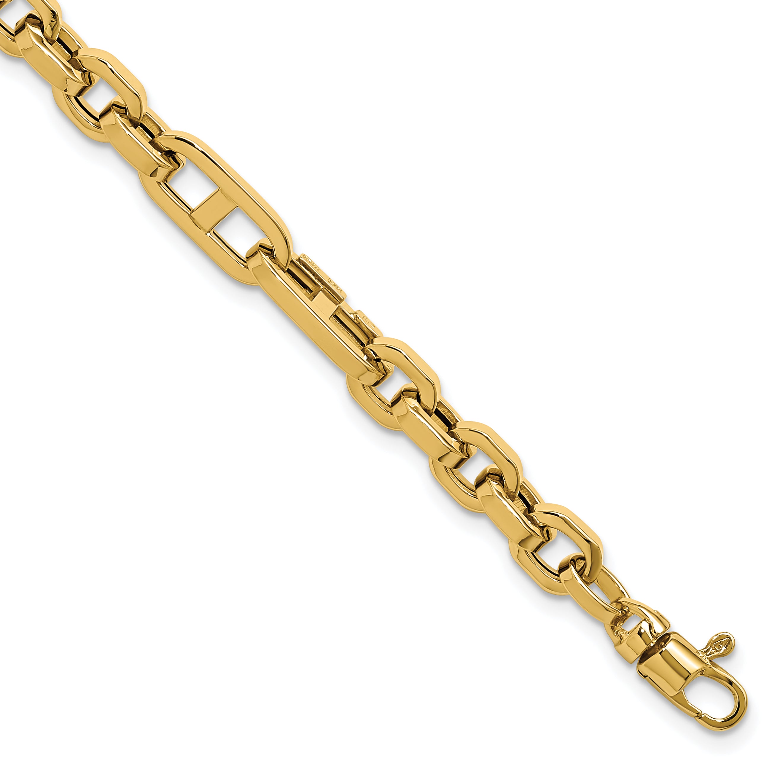 14K Polished Fancy Link Bracelet Main image