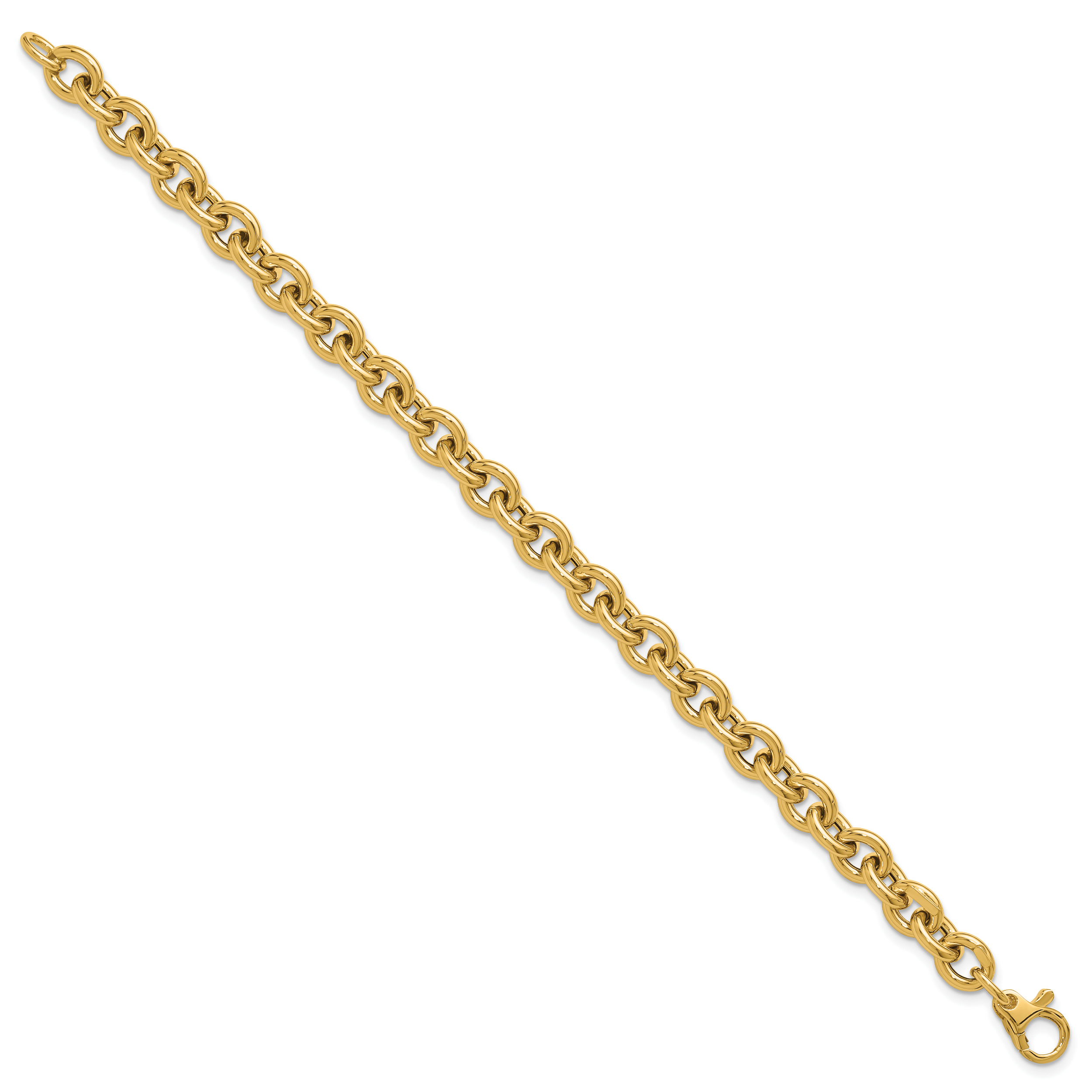 14K Polished Fancy Link Bracelet Secondary image