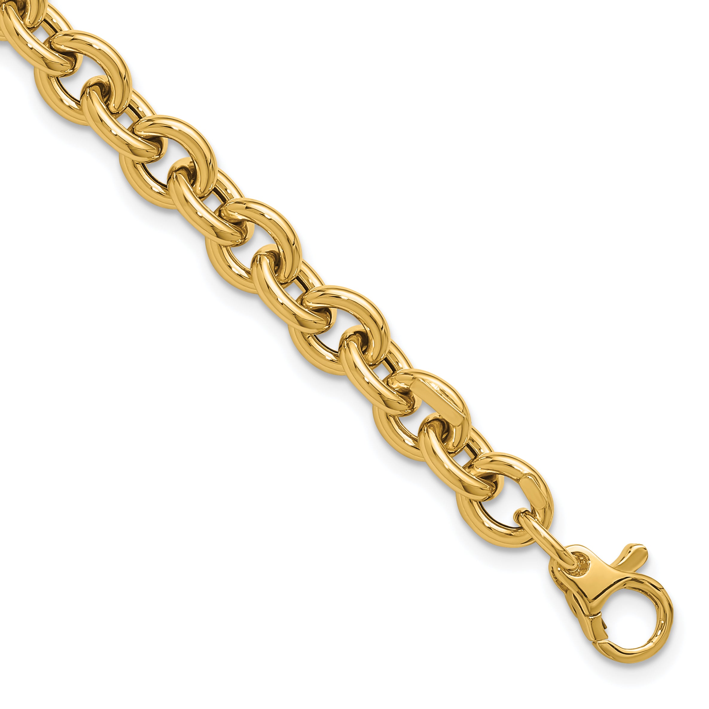 14K Polished Fancy Link Bracelet Main image