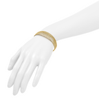 14K Polished Woven Graduated Dome Bracelet