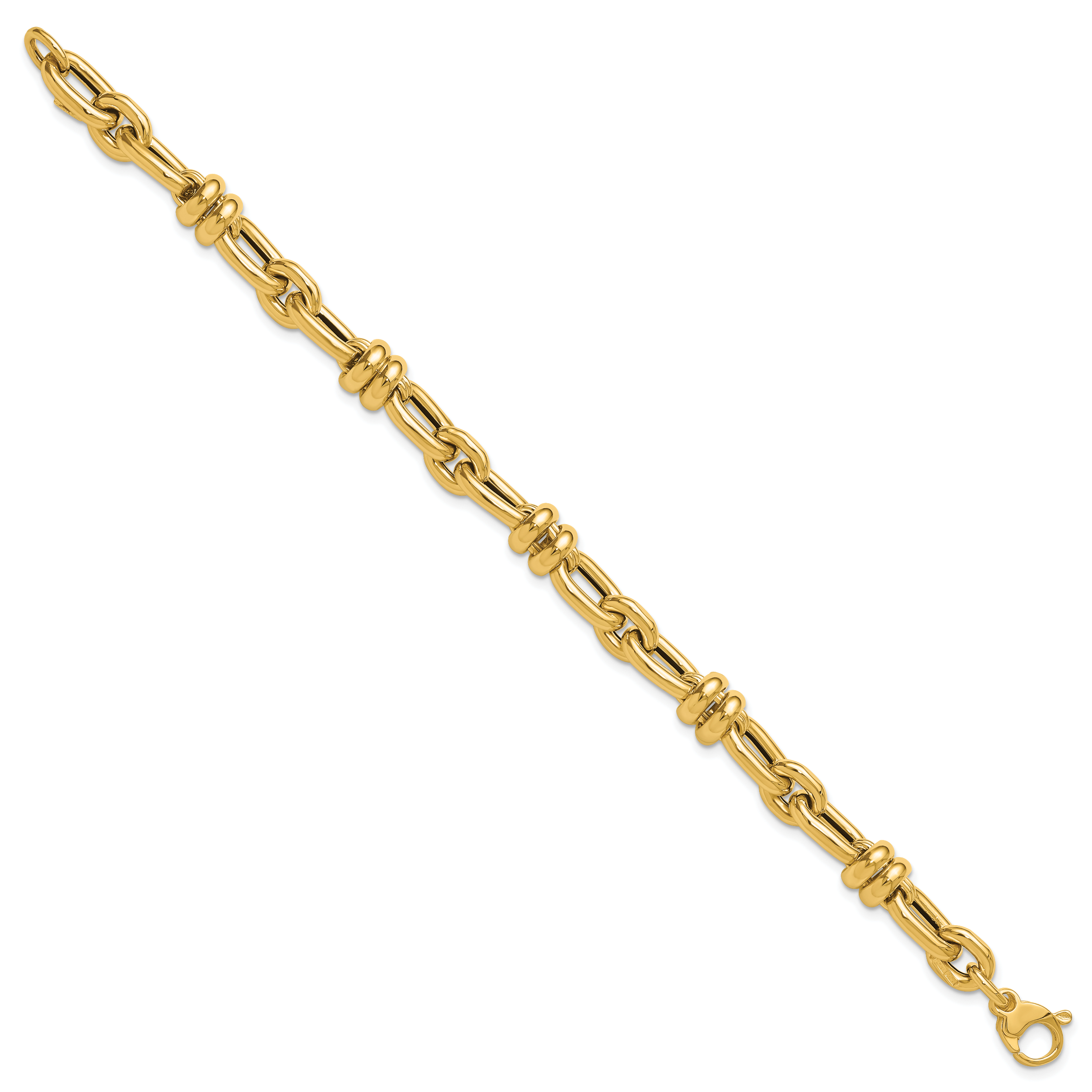 14K Polished Fancy Link Bracelet Secondary image