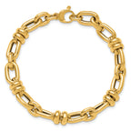 14K Polished Fancy Link Bracelet