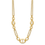 14K Polished Multi-strand Fancy Link Necklace