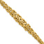 14K Polished Byzantine Graduated Bracelet