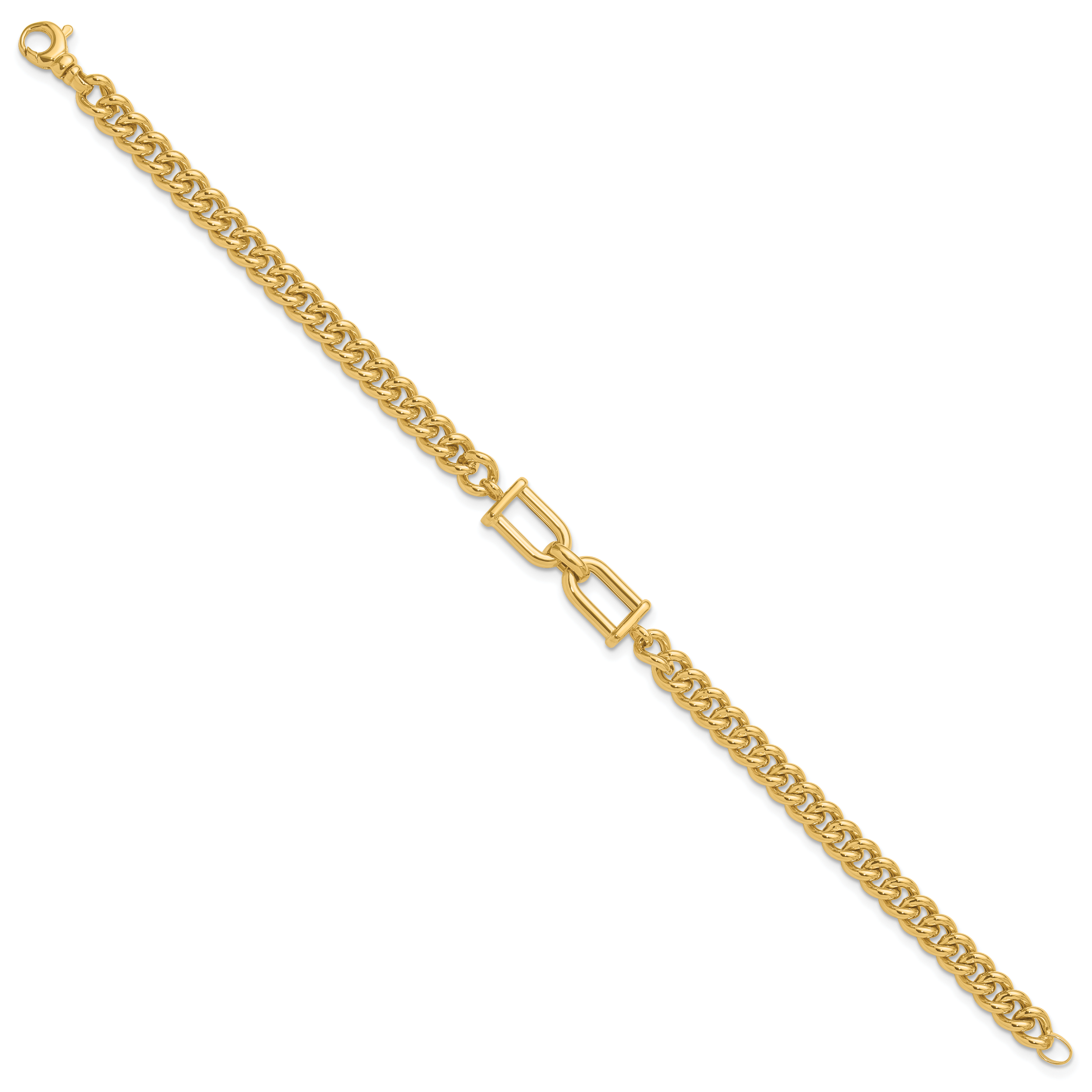 14K Polished Fancy Link Bracelet Secondary image