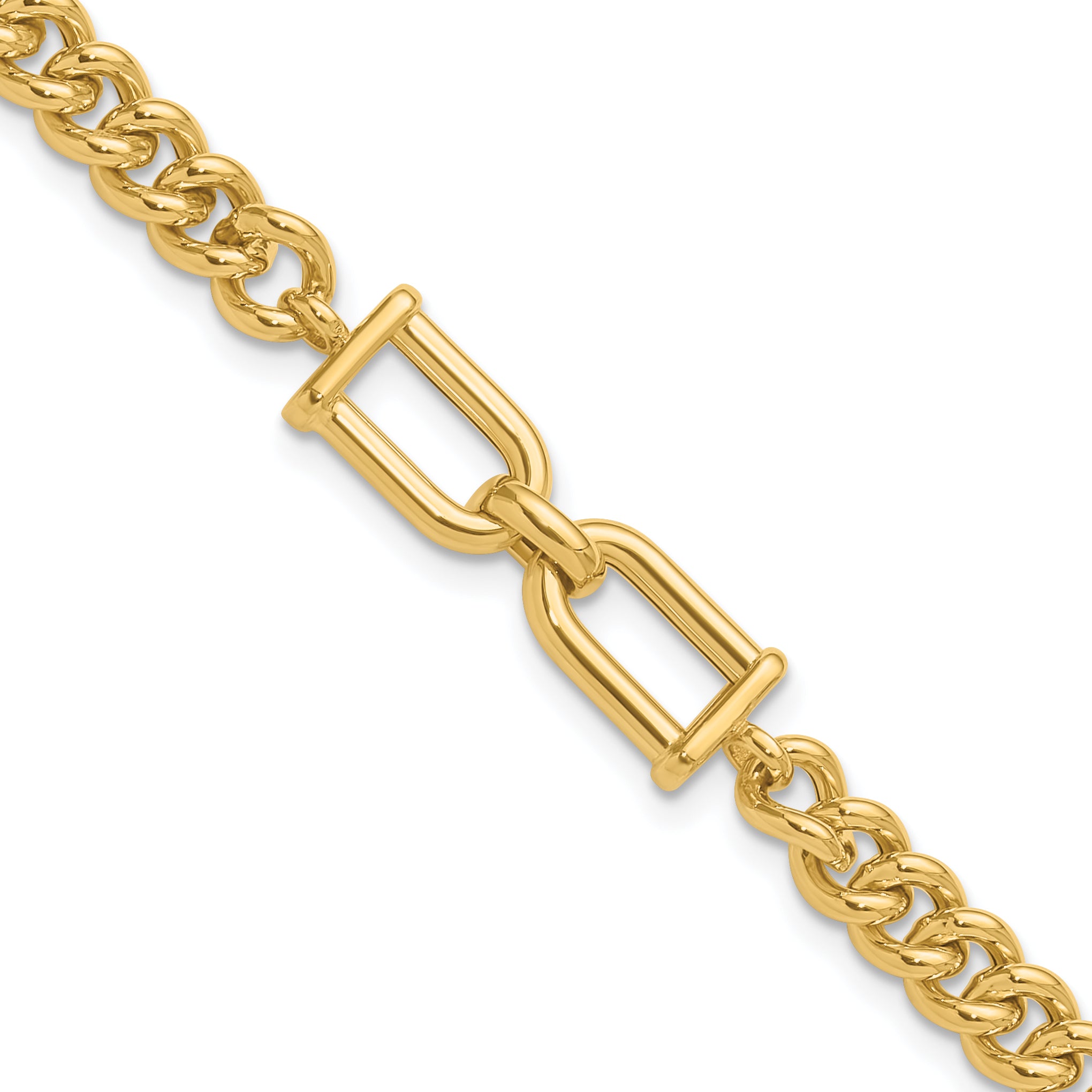 14K Polished Fancy Link Bracelet Main image