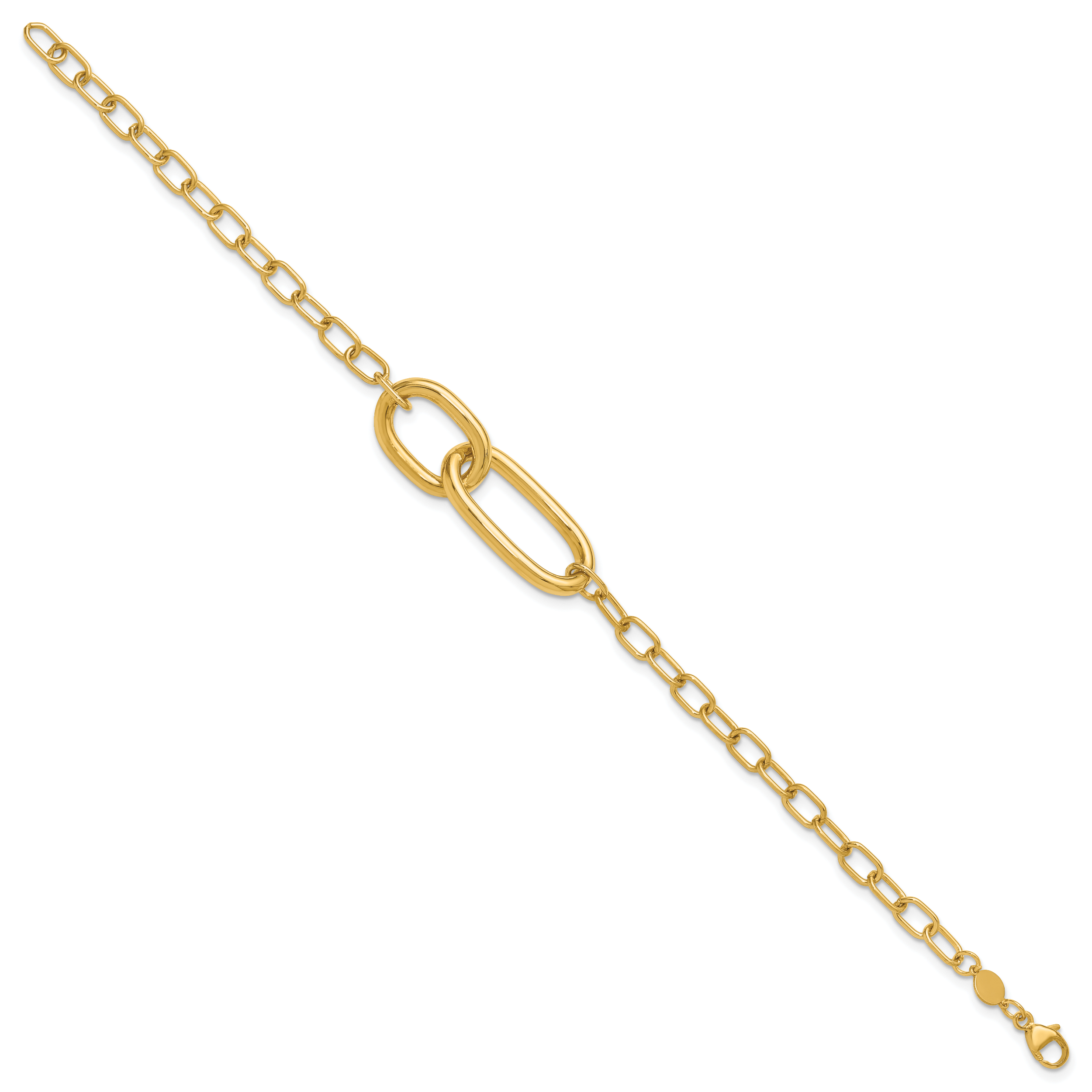 14K Polished Fancy Link Bracelet Secondary image