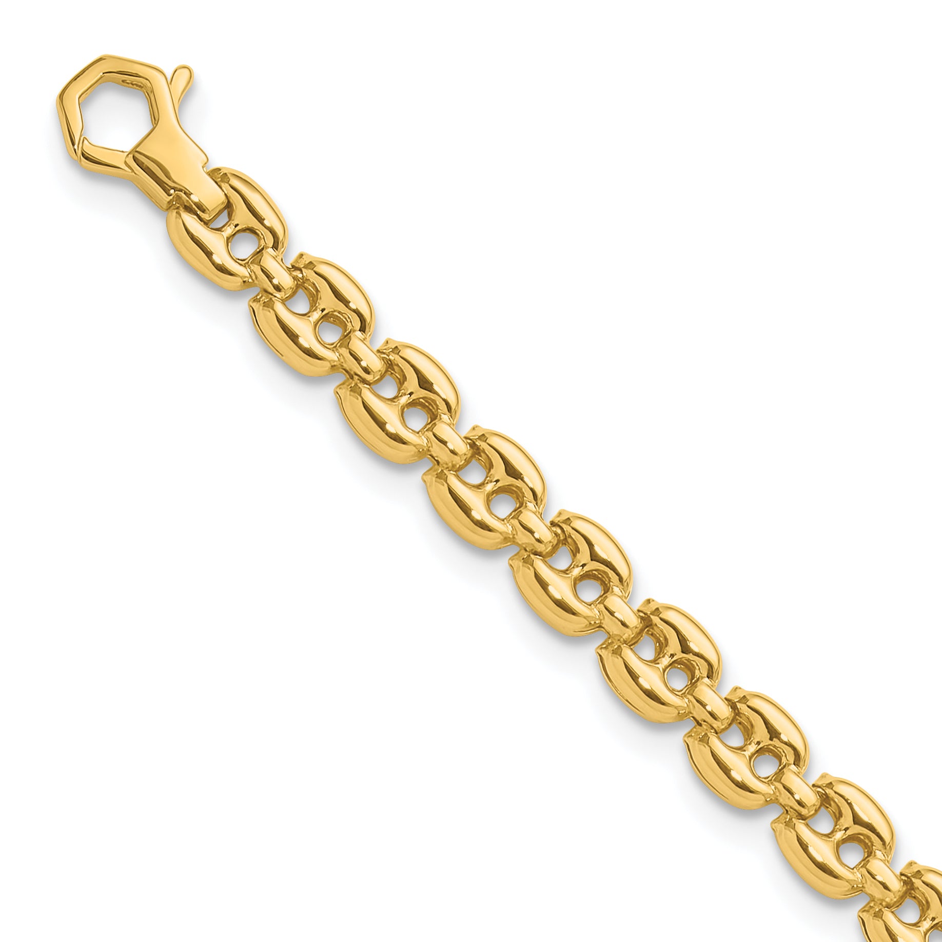 14K Polished Fancy Link Bracelet Main image