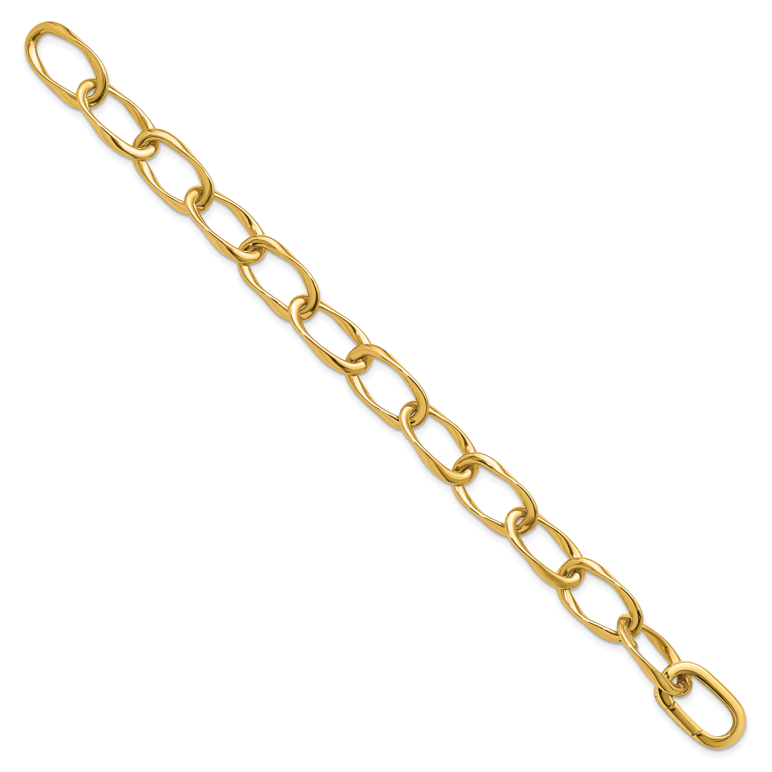14K Polished Link Bracelet Secondary image