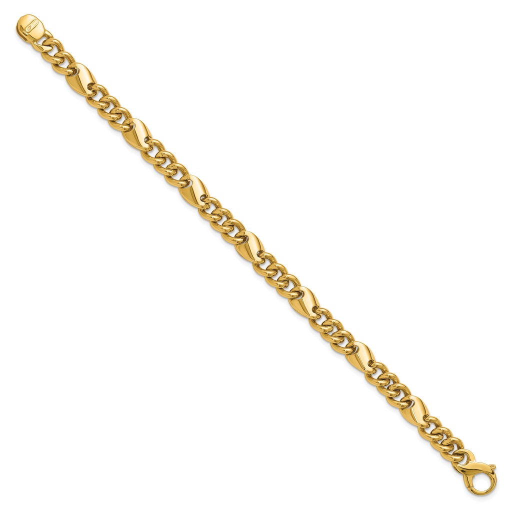 14K Polished Fancy Link Bracelet