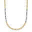 14K Two-Tone Polished Fancy Link Necklace