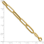 14K Polished Fancy Link Bracelet