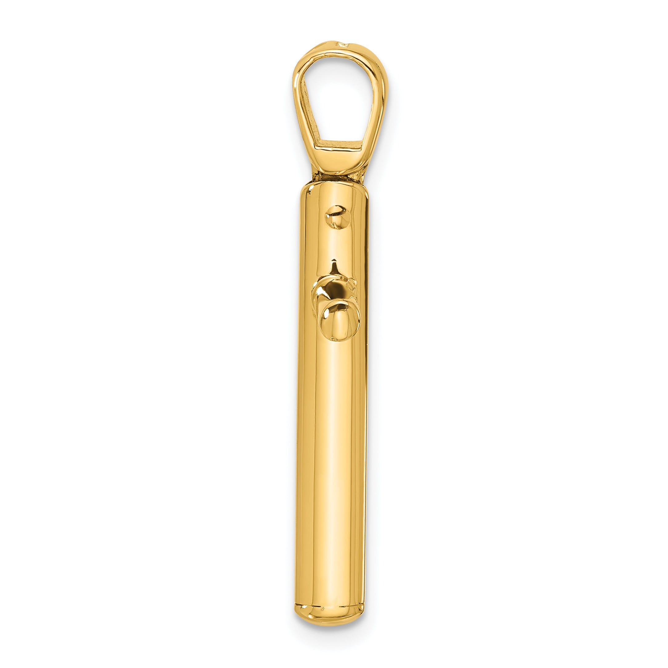 14K Polished Cross Pendant