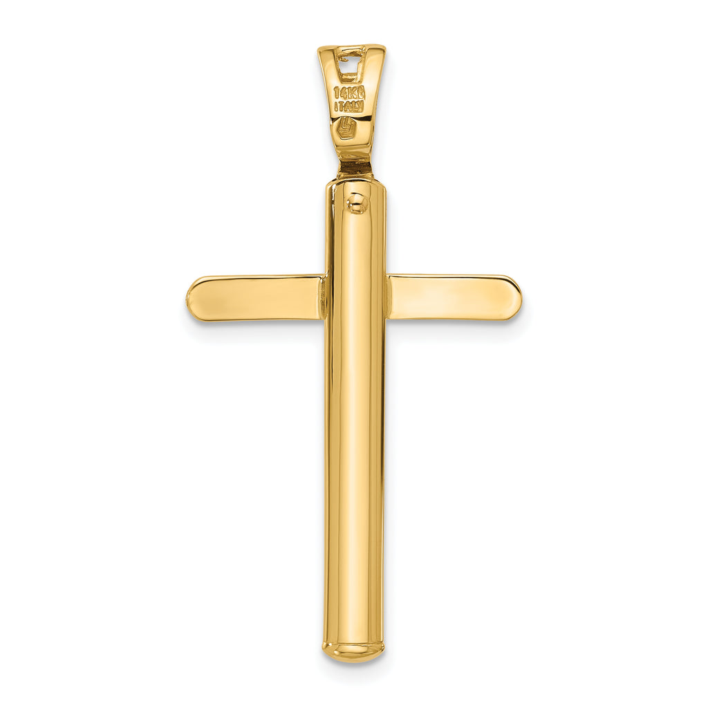 14K Polished Cross Pendant
