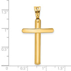 14K Polished Cross Pendant