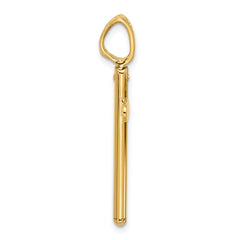 14K Polished Cross Pendant