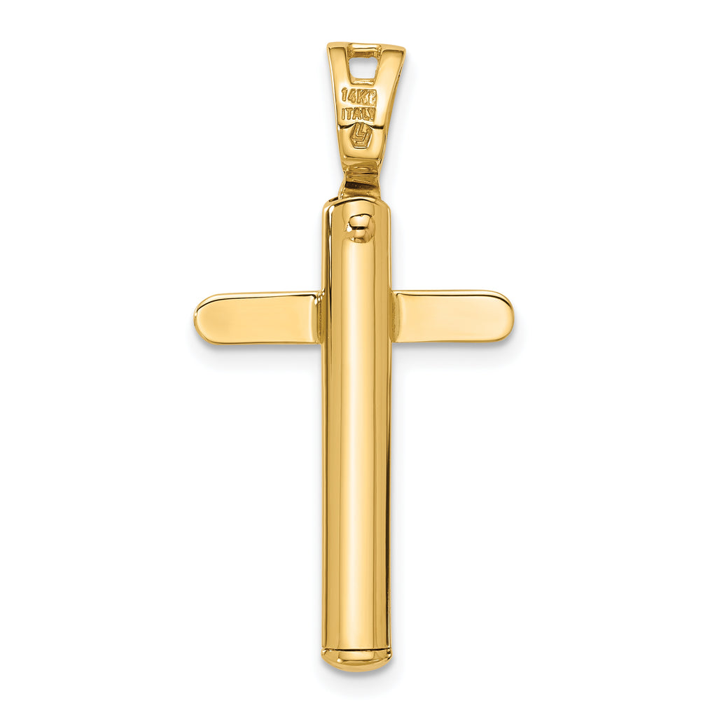 14K Polished Cross Pendant