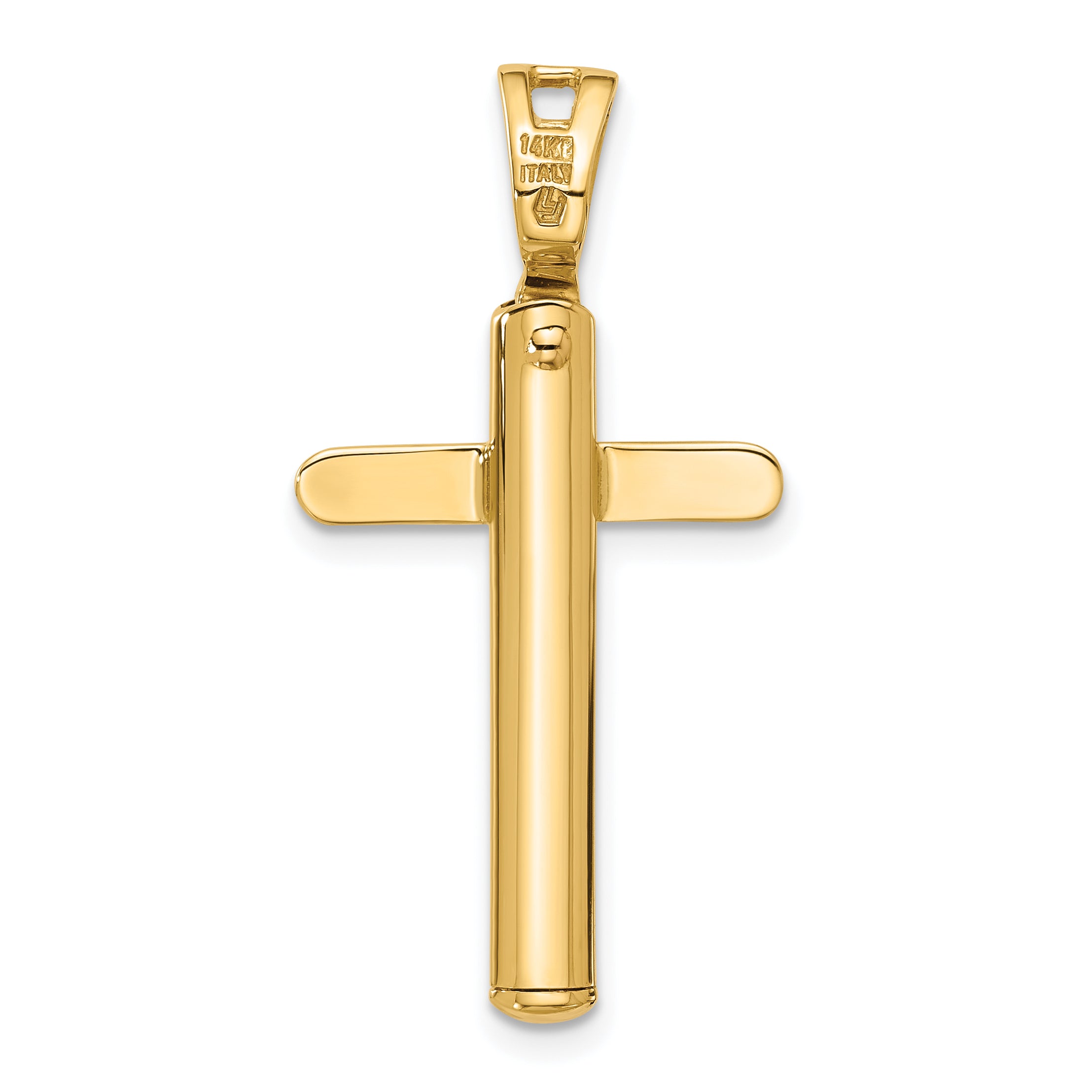 14K Polished Cross Pendant