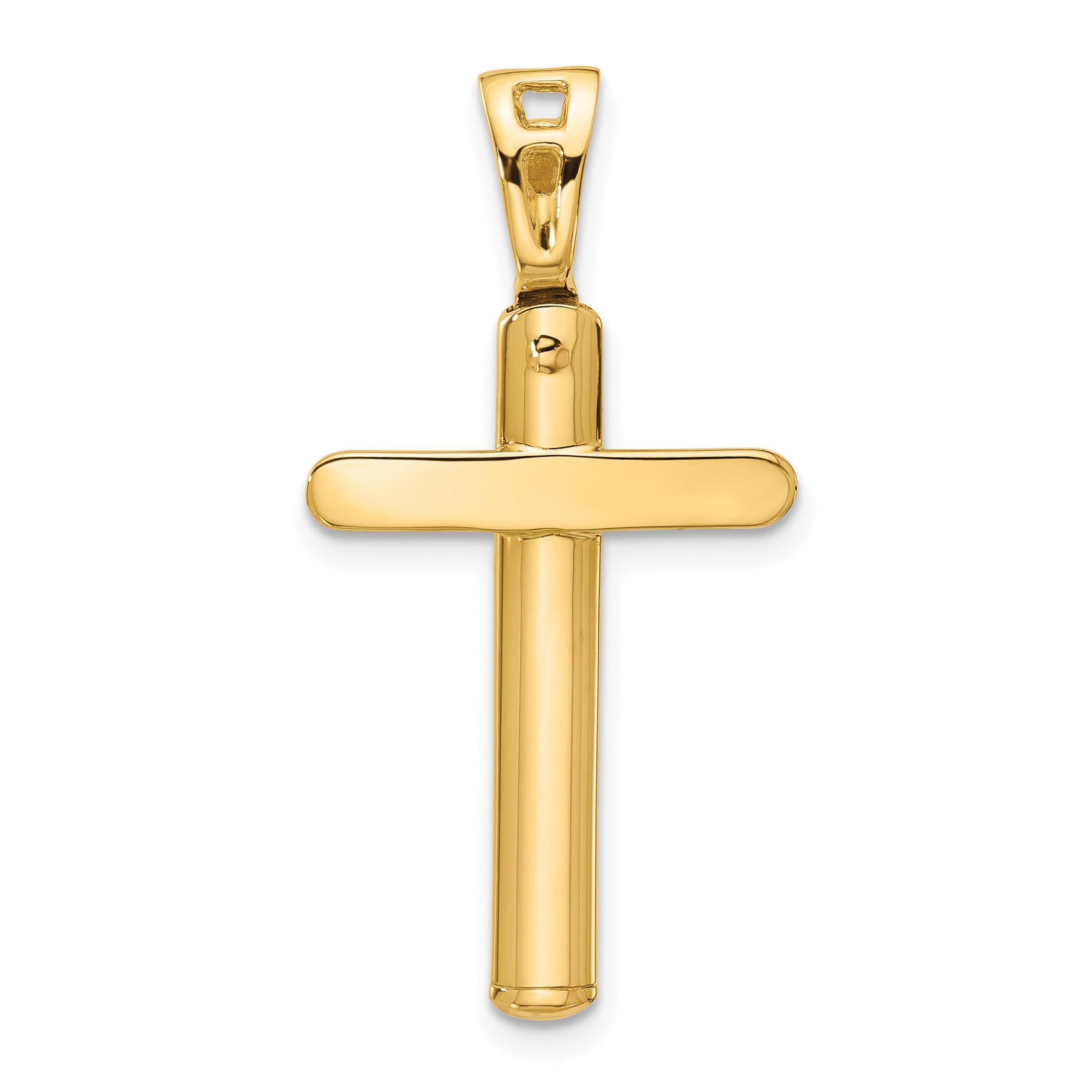 14K Polished Cross Pendant Main image