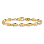 14K Polished Fancy Link Bracelet