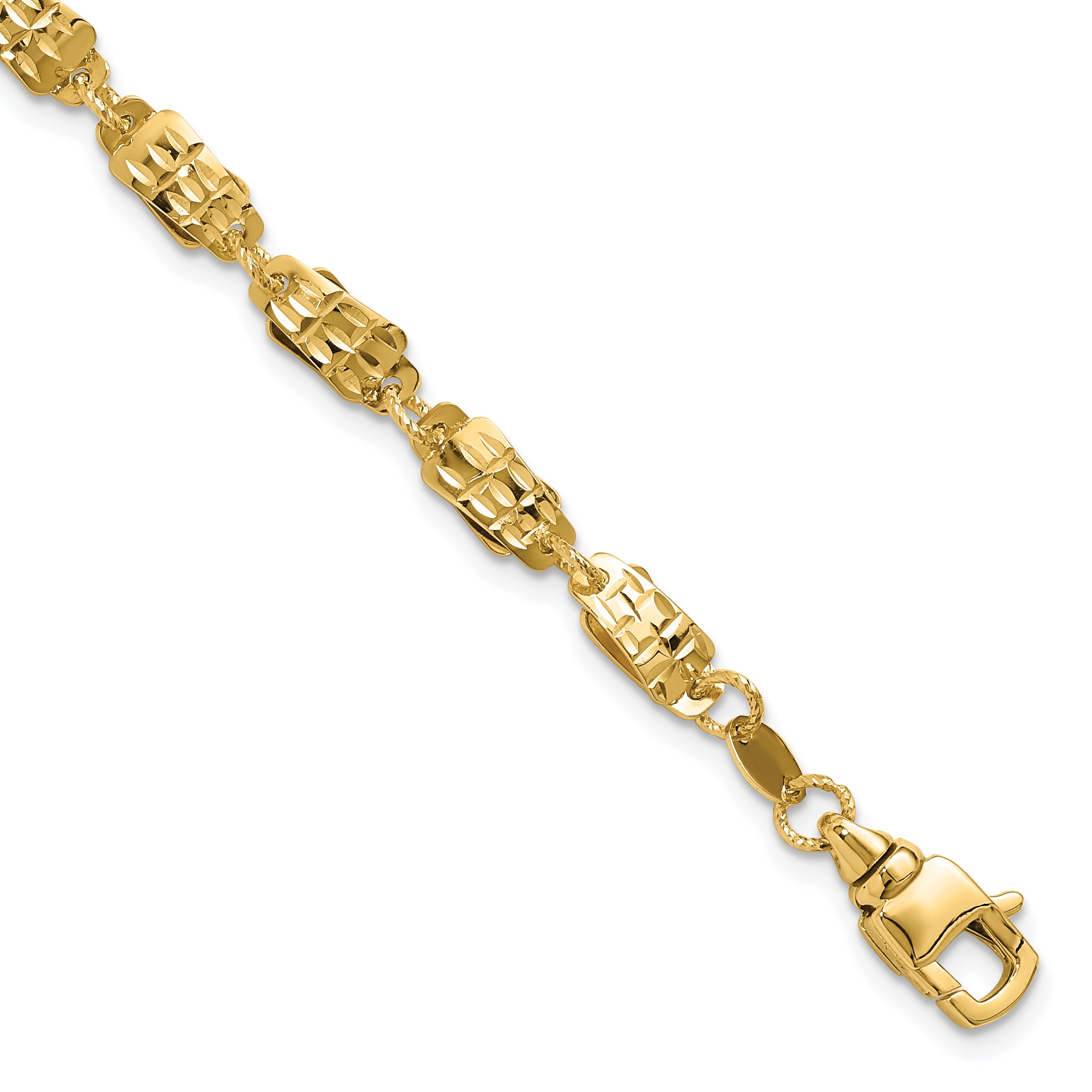 14K Polished Fancy Link Bracelet Main image