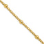 14K Polished and Satin Braided Bracelet