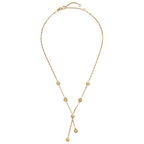 14K Polished and Diamond-cut Disc Design w/2in ext. Necklace