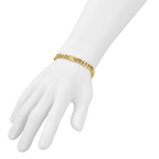 14K Polished with Design Fancy Link Men's Bracelet